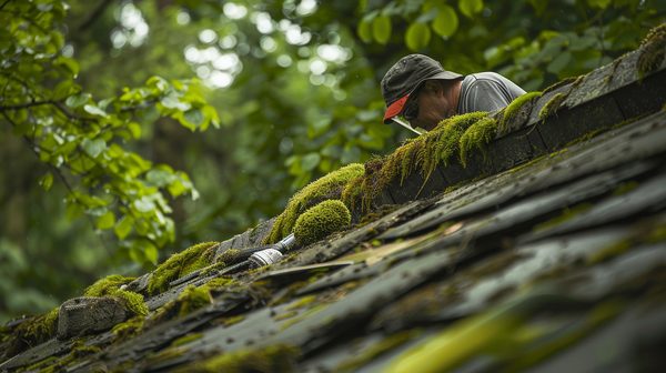 Prix des travaux : combien coûte le demoussage d'un toit ?